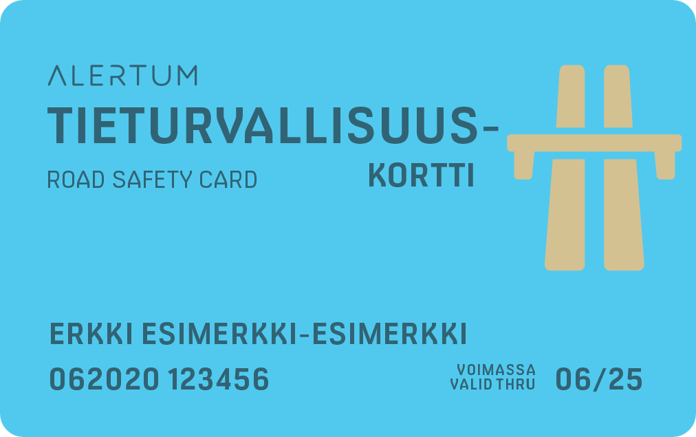 Tieturvakorttikoulutus | Alertum Oy